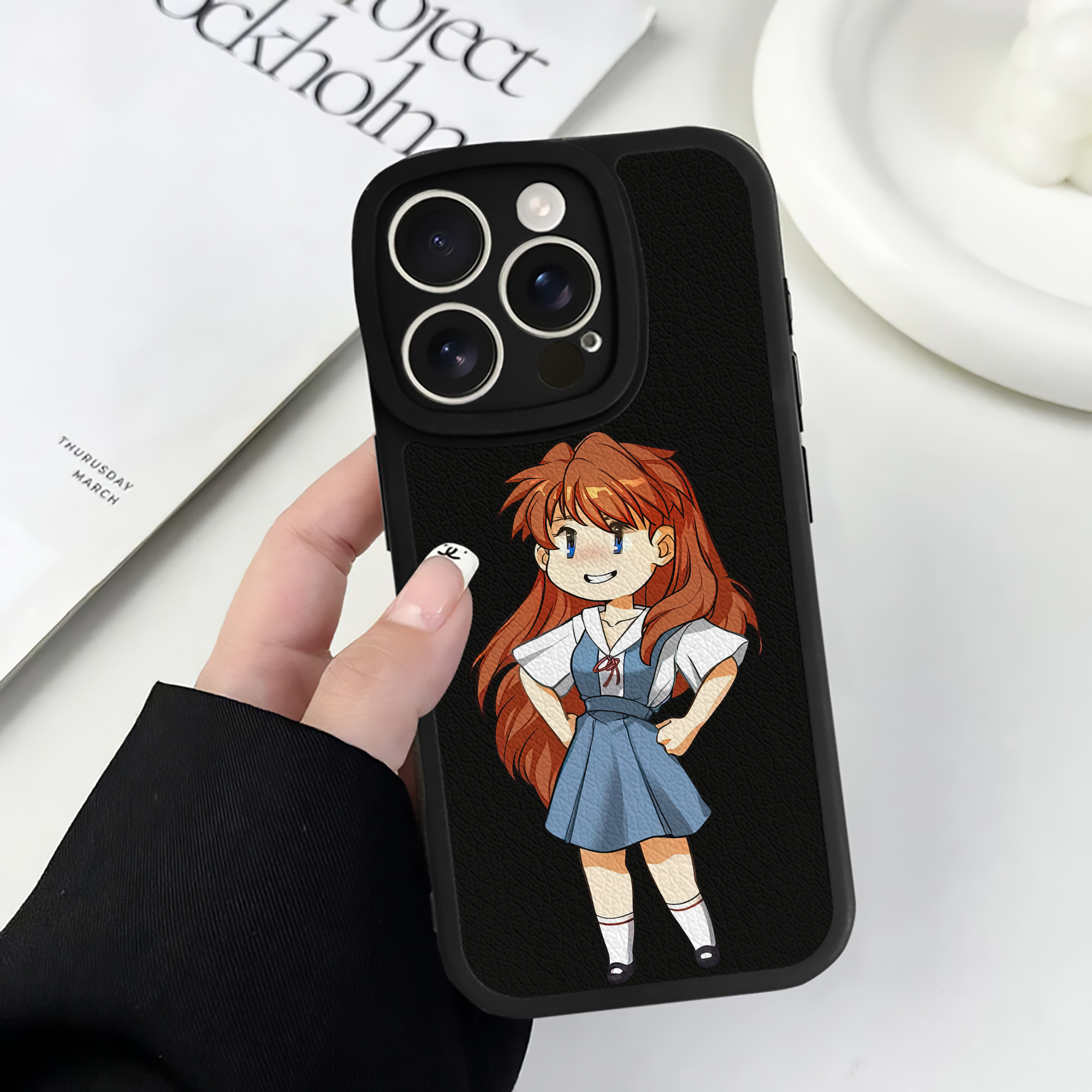 （画像用） EVA 新世紀エヴァンゲリオン 【iPhone 16シリーズ対応】シリコンスマホケース（レザー調） 材質：シリコン